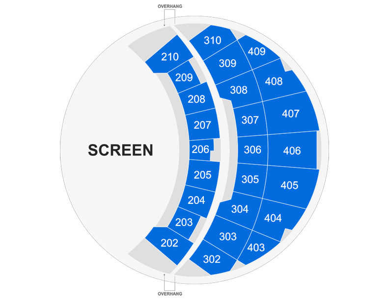Sphere Las Vegas seating map
